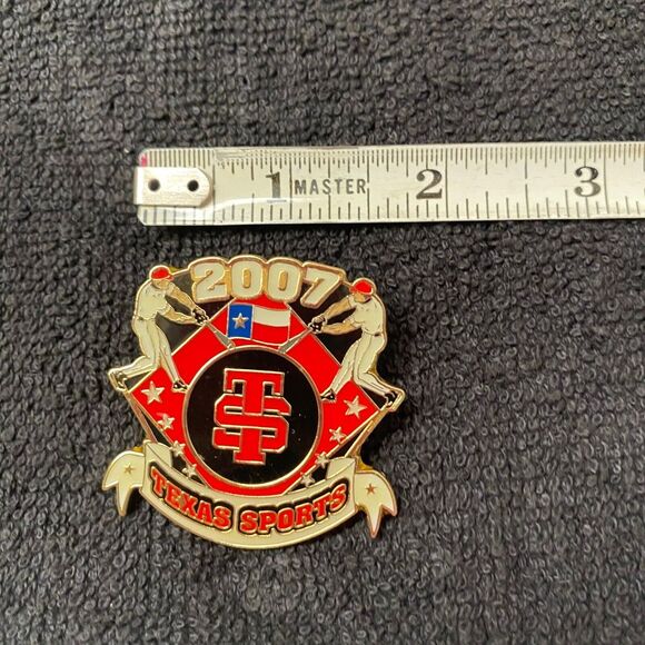 2007 Texas Sports Baseball Hat‎ Trading Lapel Pinback Softball Collectible - Picture 4 of 5